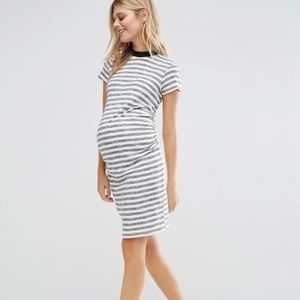 Bluebell Striped Maternity Dress 👗